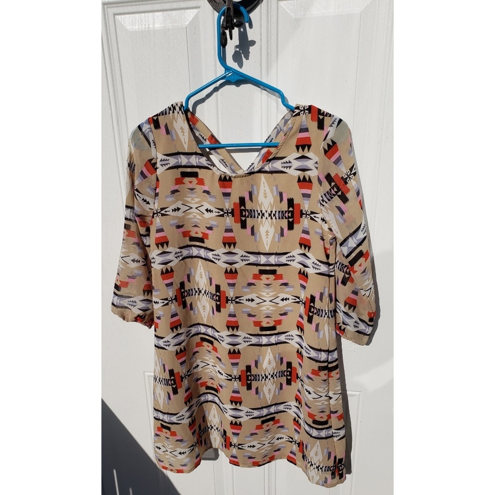 Aztec Short Dress